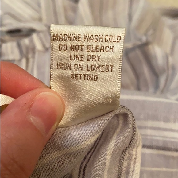 Gray and White Striped Jumpsuit - Picture 6 of 6